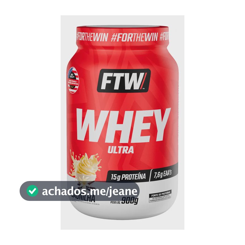 Whey protein FTW em pó sabor Baunilha x 900g