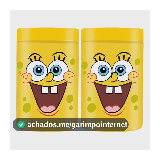 2 Pote Decorado Multiuso Organizador Personagens 1,5 Litro