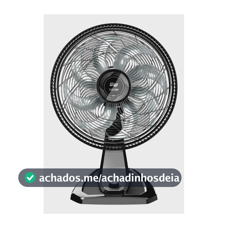 Ventilador Parede Mesa 8 Pás 180W WAP FLOW TURBO WV01PR