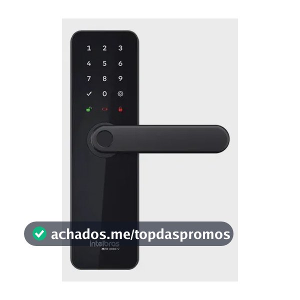 Fechadura Inteligente De Embutir Com Maçaneta Mfr 3000 V Intelbras