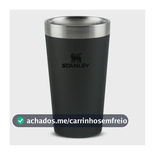 Copo Térmico para Cerveja Stanley Pint Adventure Black 2.0 354ml