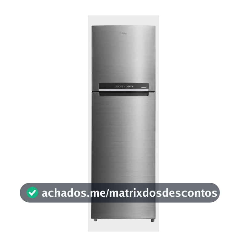 Geladeira Frost Free Md-rt572evd46 Duplex 425l Midea 220v Inox 220v