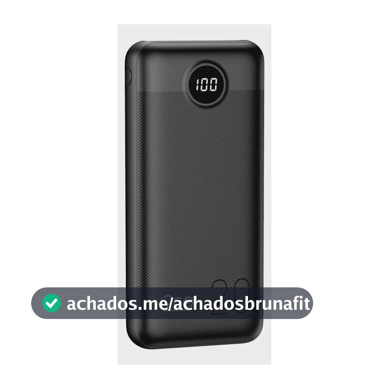 Carregador Portátil Power Bank Turbo i2GO 20000mah 20w Com Display Digital
