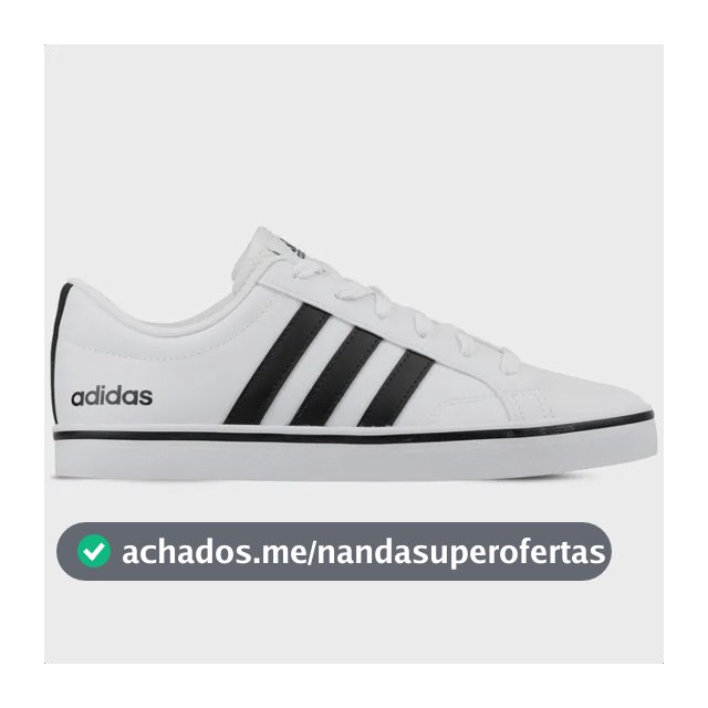Tênis Masculino adidas Vs Pace Branco Baixo Casual Conforto