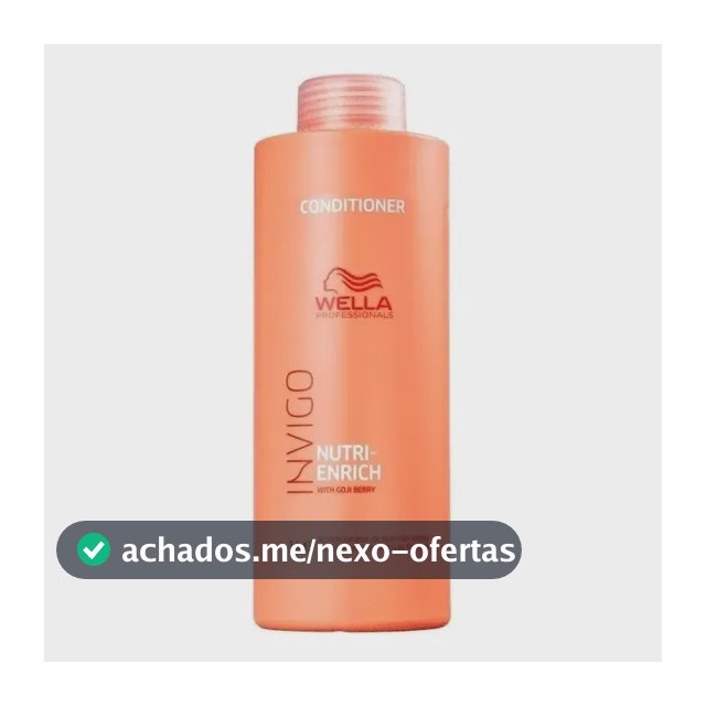 Condicionador Wella Invigo Nutri-Enrich para Cabelos Secos e Tratados 1 Litro