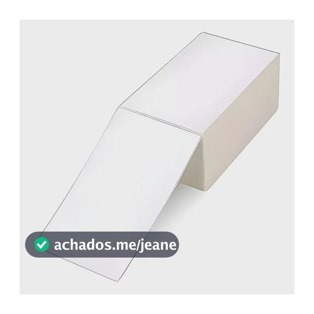 1000peça Etiqueta 10x15 100x150 Térmica Serrilha Zebra Elgin Cor Branco