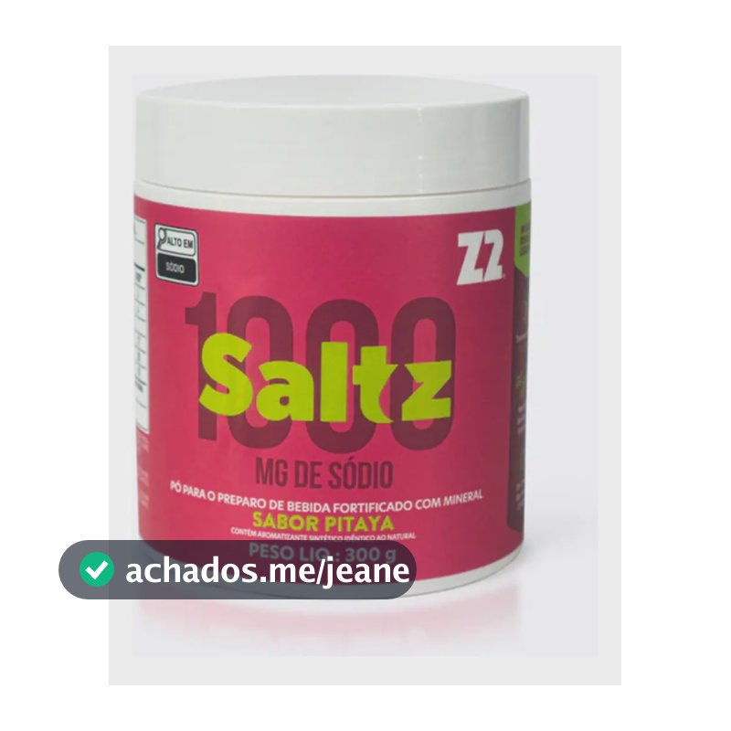 Saltz 1000 Pitaya Pó Repositor Eletrolitos Carboidratos 300g Z2