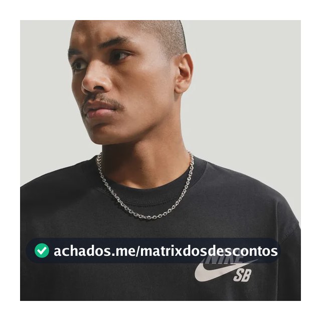Camiseta Nike Sb Masculina Preto/branco G