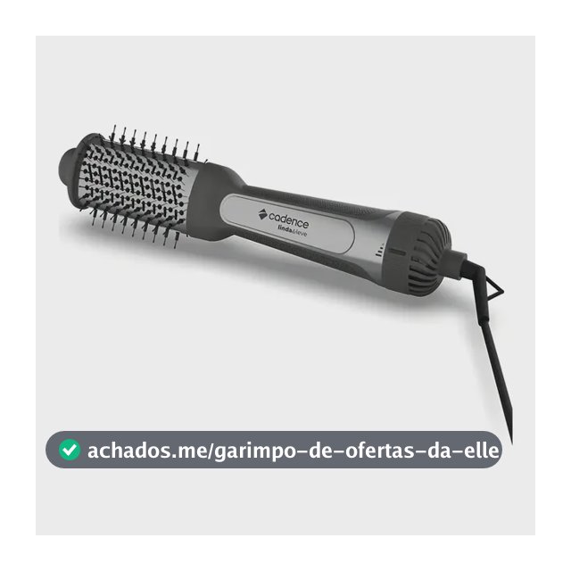 Escova Secadora Cadence Linda & Leve 4 em 1 Preto ESC720