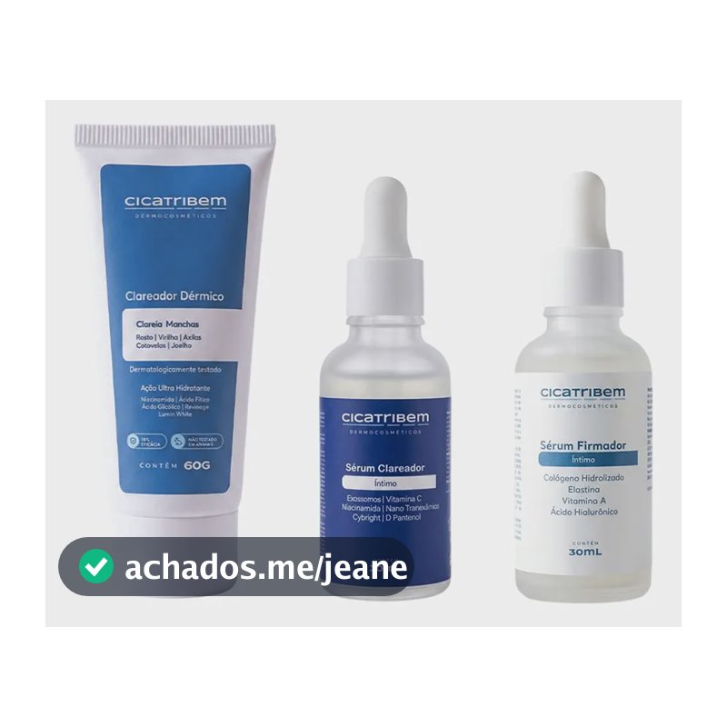 Kit Clareamento 1 Clareador + 1 Sérum Clareador + 1 Firmador