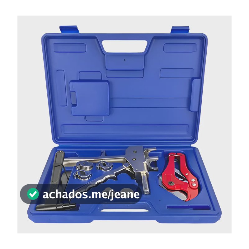 Kit De Ferramentas Para Montagem Pex Dn16 A 25mm Azul