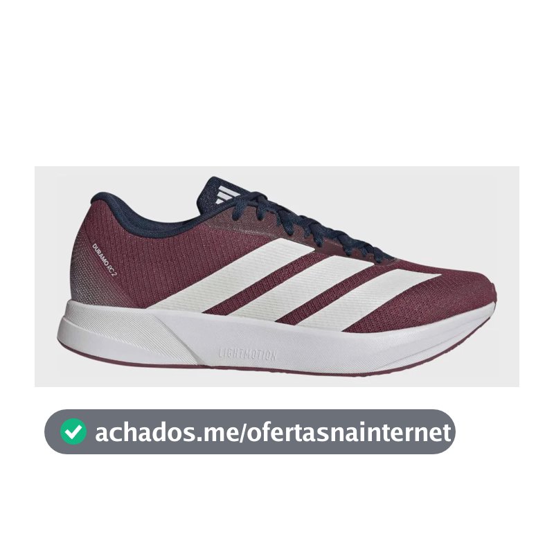 Tênis Masculino Duramo Rc 2 adidas Bordô Liso 41 Br