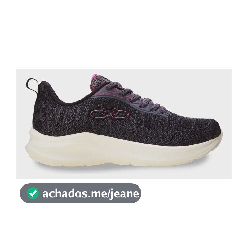 Tênis Feminino Nyx Olympikus Cinza Liso 38