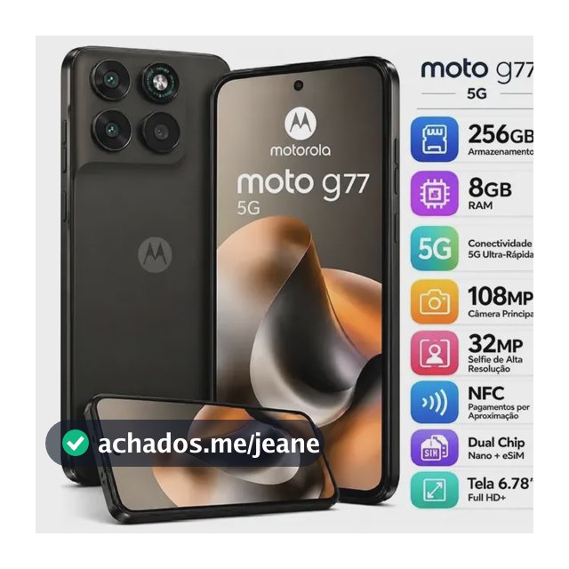 Smartphone Motorola Moto G77 5g 256gb 8gb Ram Marrom