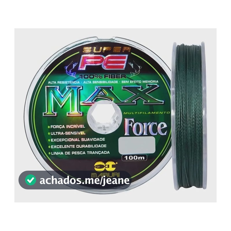Linha Pesca Multifilamento Maruri Max Force 4x 0.35mm - 100m
