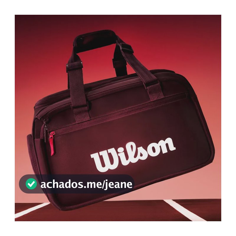 Bolsa Defyer Redline V1 Small Duffel Sapateira Até 1 Raquete Bordô / Vermelho