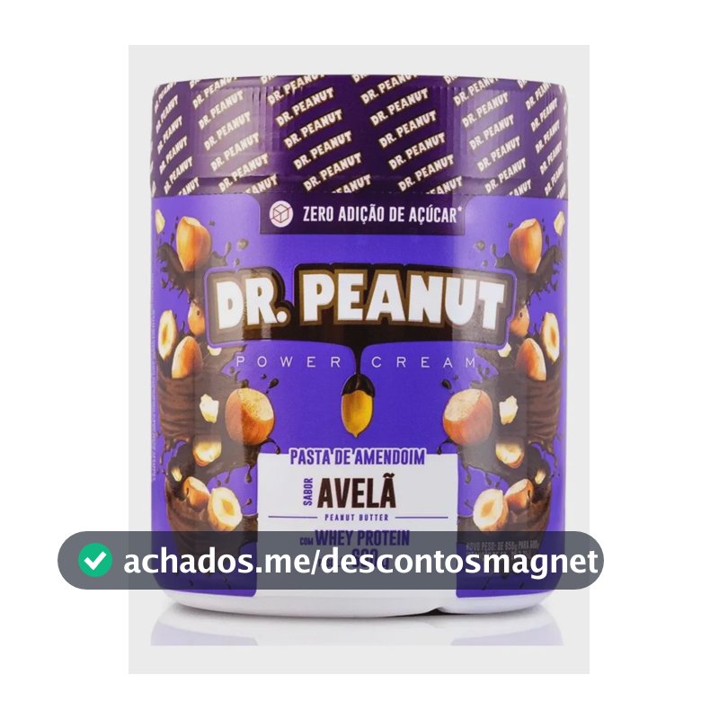 Suplemento em pasta Dr. Peanut Gourmet, Pasta de Amendoim Gorduras sabor Avelã x 600g