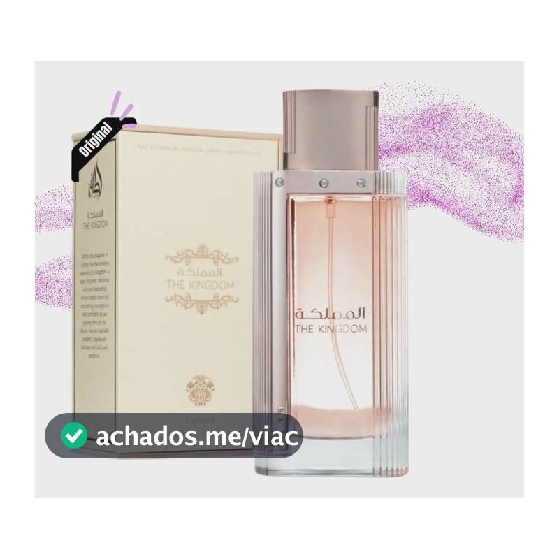 Perfume Árabe Feminino The Kingdom Lattafa 100ml Original Nf
