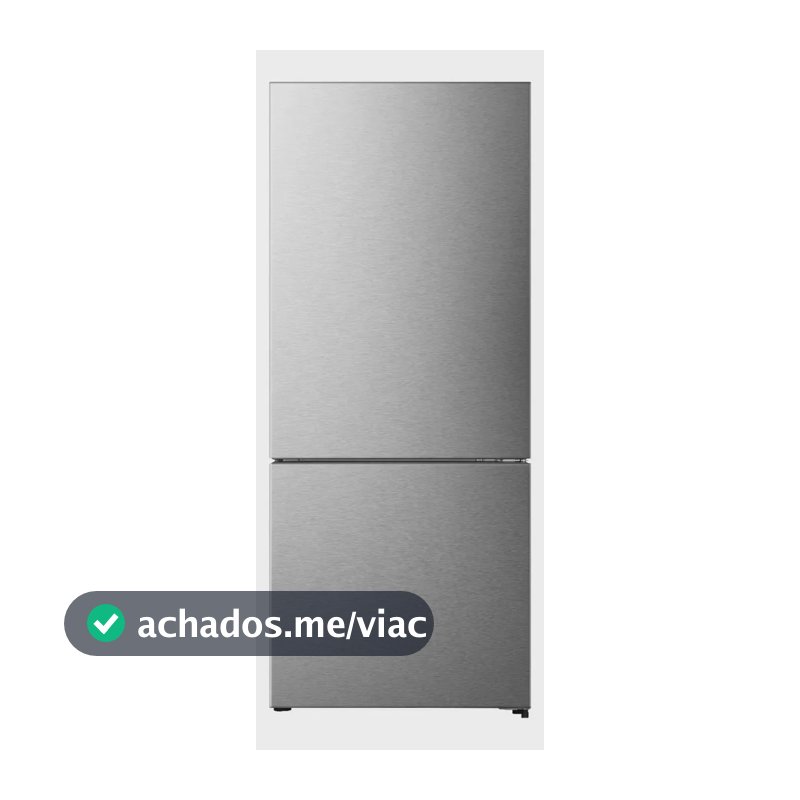 Geladeira Hisense Inverse Inox 417l Inverter Frost Free Rb422p3esa1 110v Prateado 127v