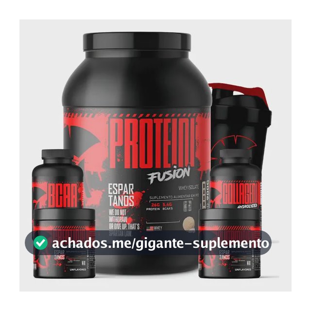 Whey Protein + Bcaa + Creatina + Glutamina + Colágeno + Copo
