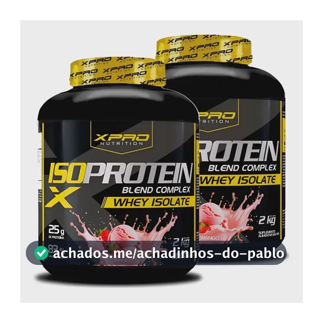 Kit 2x Whey Iso Protein Complex 2kg Xpro Nutrition
