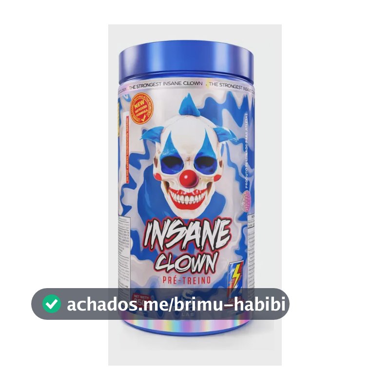 Suplemento em pó Demons Lab Beta alanina Pré Treino Insane Clown 350g Demons sabor MAD BULL x 350g