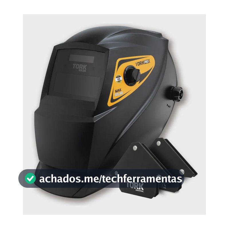Máscara De Solda Automática Auto Escurecimento Maksolar Tork Cor Preto 4K