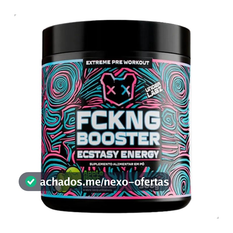 Suplemento em pó Under Labz Pré Treino Fckng Booster 600g sabor Apple BEAT x 300g