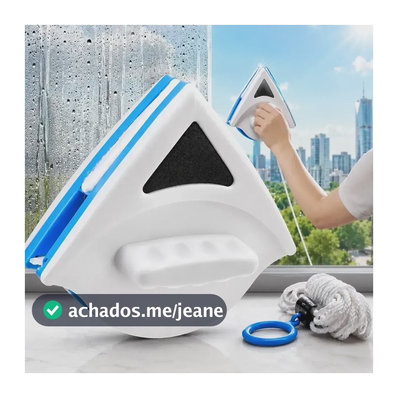 Limpador De Vidros Magnético Dupla Face Com Ímã Janela