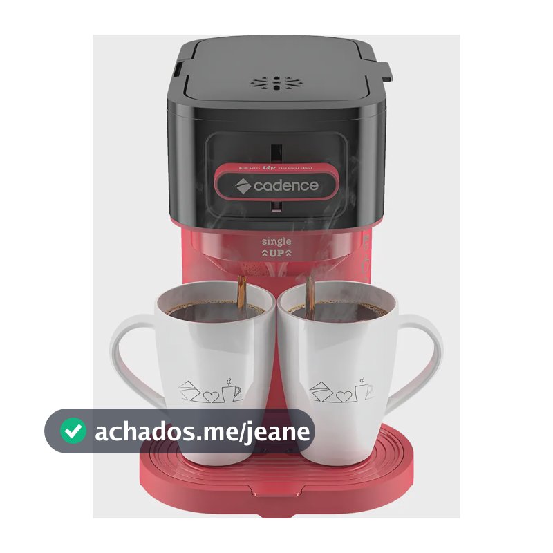 Cafeteira Single Up 0,30l 600w Vermelho/preto Cadence Cor Vermelho