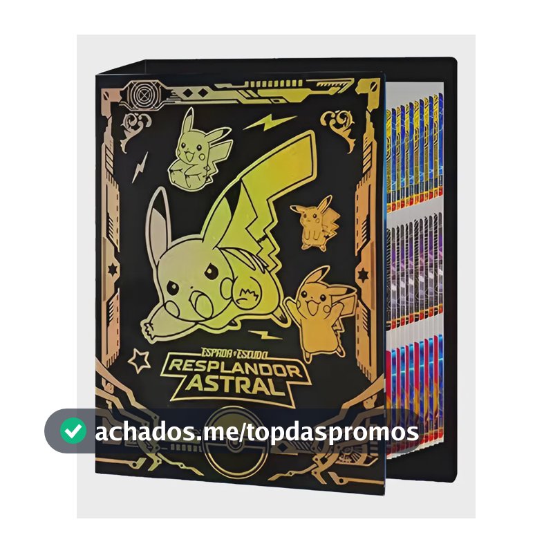 Pasta Album Para Guardar Cartas Pokemon Para Até 540 Cards Português