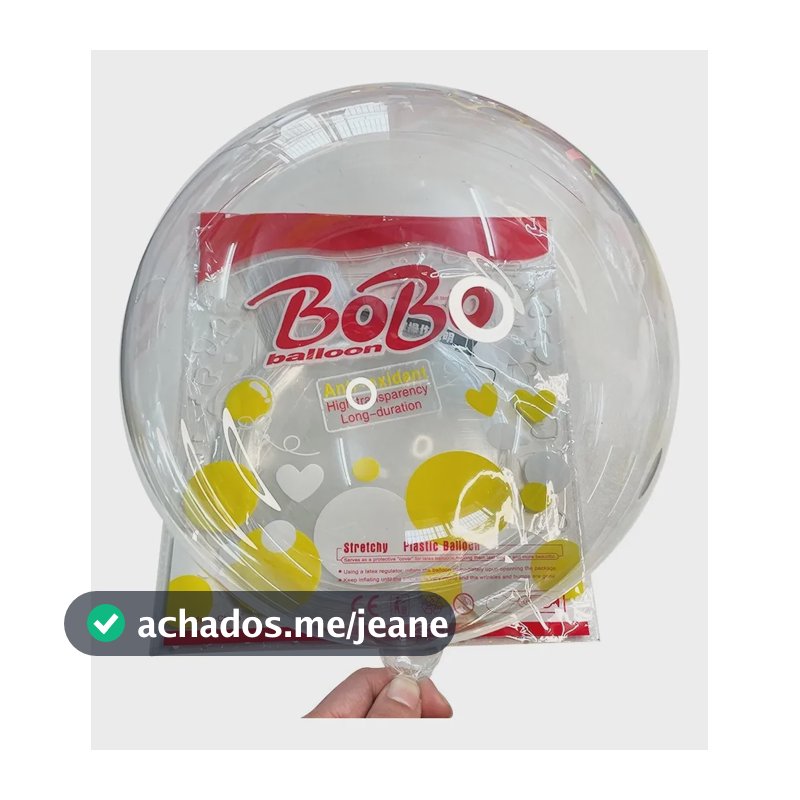 Balão Bubble Bolha Transparente 24 Pol Pacote Com 50 Unidades