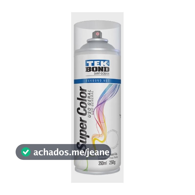 Verniz Tekbond Spray Fosco Super Color Uso Geral Incolor 350ml Incolor