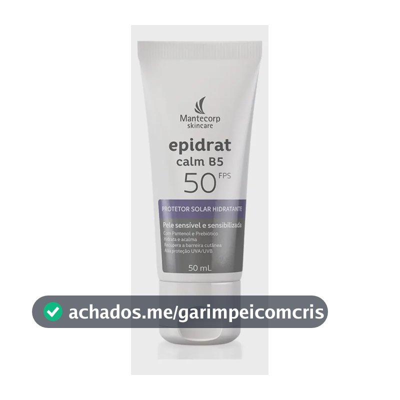 Protetor Solar Epidrat Calm B5 FPS 50 de 50 mL Pele Sensível