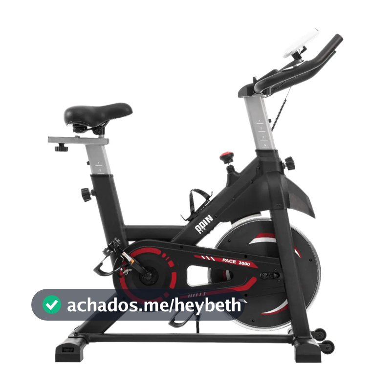 Bicicleta Ergométrica Para Spinning Mecanica 8kg Odin Fit Cor Preto/Vermelho