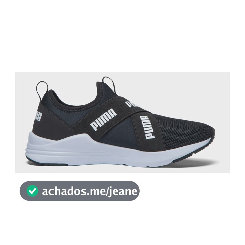 Tênis Feminino Wired Run Slip-on Bdp Puma Puma Black-puma White Liso 34