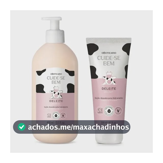 Combo Cuide-se Bem Deleite: Loção 400ml + Loção 200ml