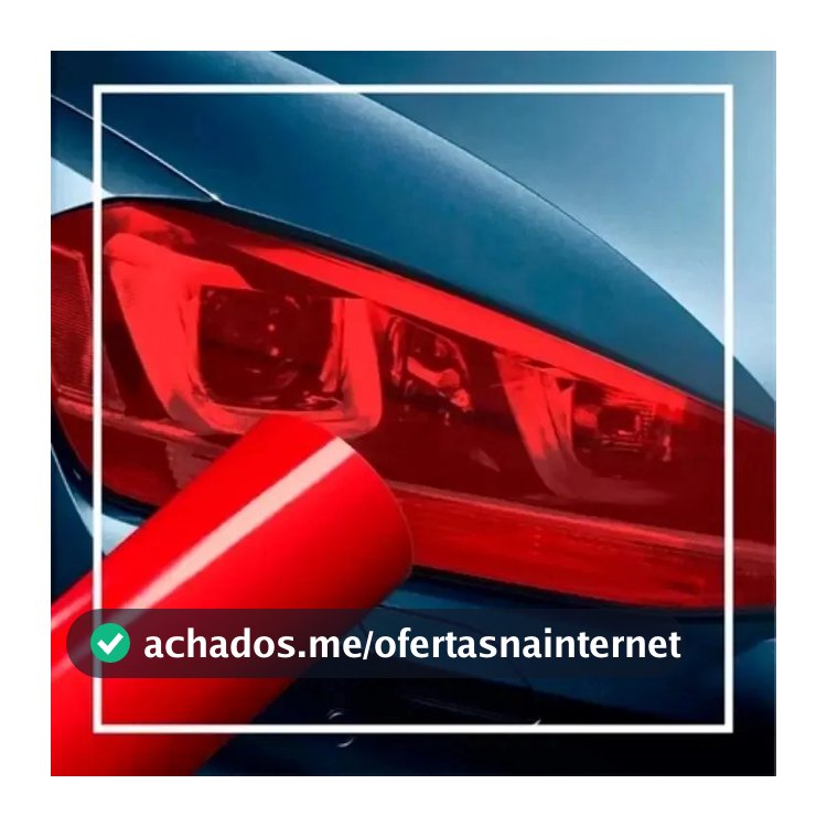 Pelicula Adesiva Farol Lanterna Fume Proteção Lanterna 2 Mts Cor Película Farol Vermelho
