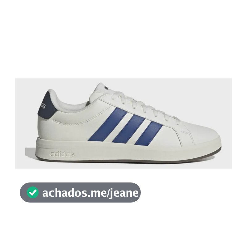 Tênis adidas Grand Court Base 3.0 Casual Off White 43 Br