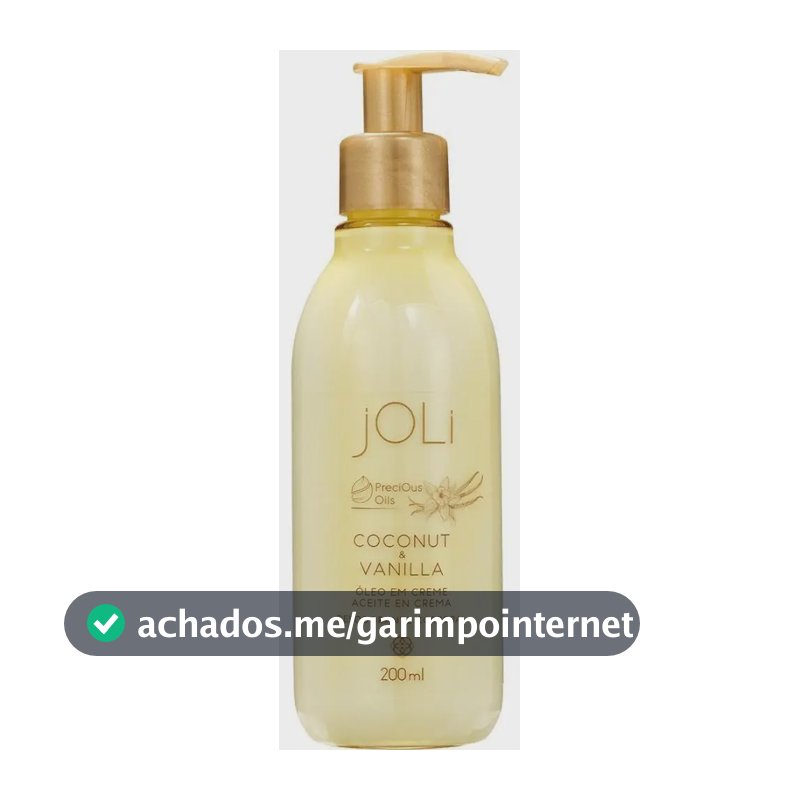 Óleo Em Creme Joli Vanilla E Coco 200ml