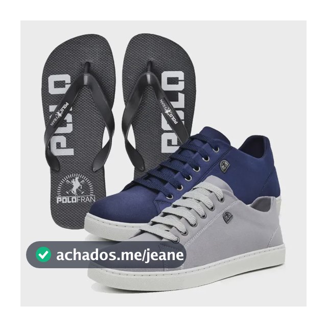 Kit 2 Pares Tênis Polo Fran Sapato Masculino Casual +chinelo