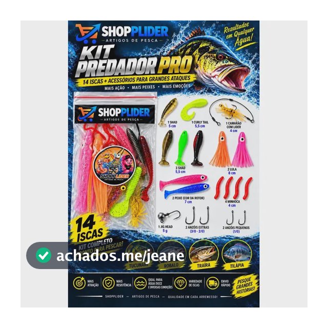 Shopplider Kit Predador Pro, Iscas Artificiais Para Pesca