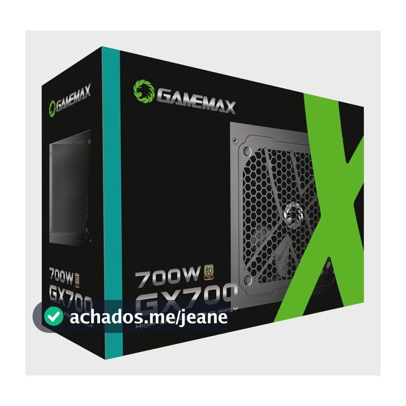 GameMax GX-Series GX700WBKPSS7710BR fonte de alimentação 80 plus gold 700w black cor preto