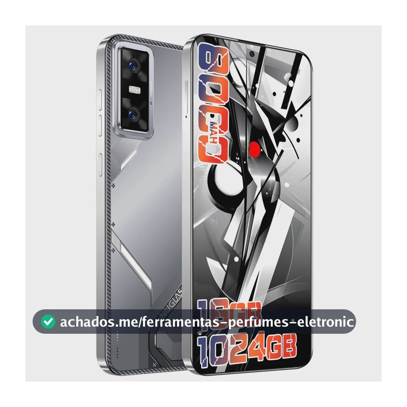 Smartphone NUGLAS GT30 PRO 5G Dual Sim 16GB RAM 512GB ROM Dimensity 9200 Tela HD+ 6.82 Bateria 8000mAh