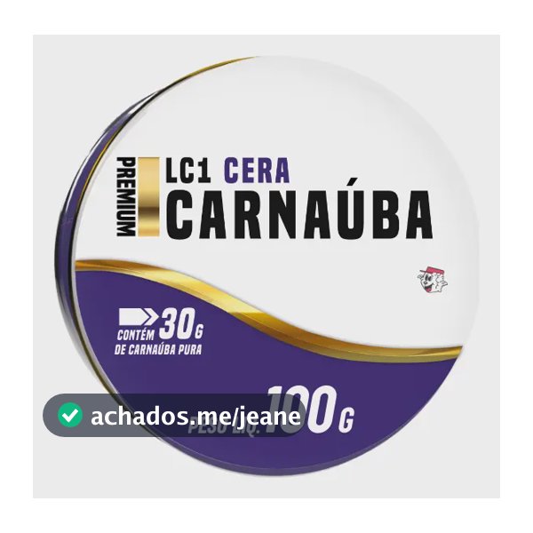 Cera de Carnauba Premium Pure Paste Wax Full Lincoln 100g