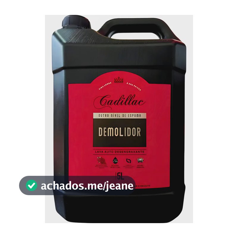 Shampoo Limpeza Pesada Demolidor Mol 1:200 Cadillac 5l