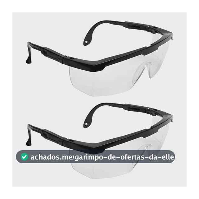 Kit 2 Óculos Proteção Rj Fênix Danny Antirisco Segurança Epi Incolor