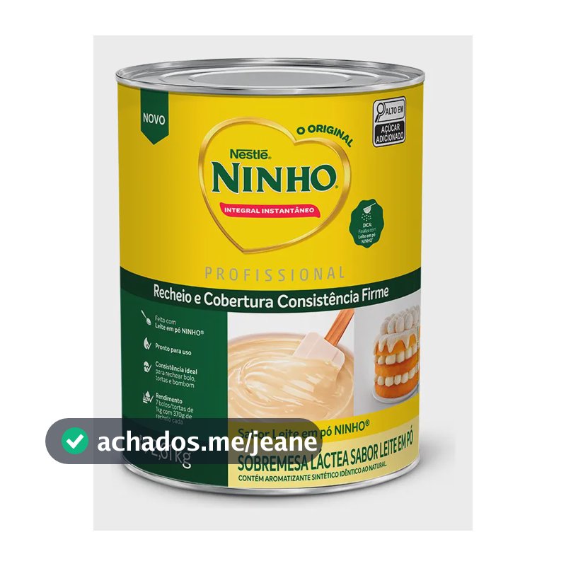 Recheio Ninho Nestlé 260 Gramas