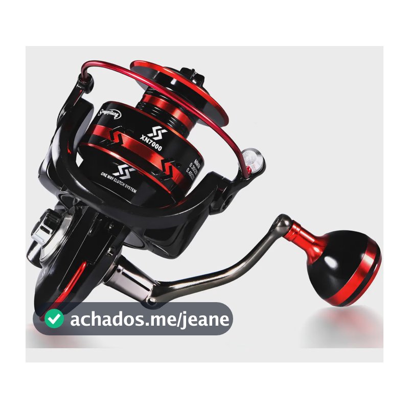 Molinete De Pesca Sougayilang 4.7:1 6000 Série Suporte 18kg Cor Vermelho