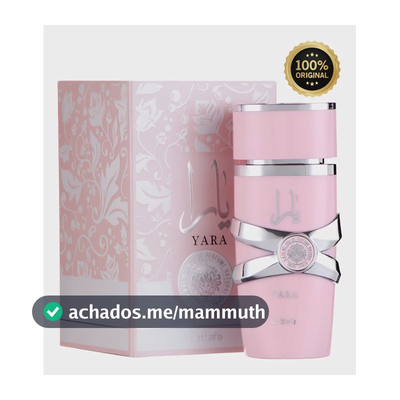 Perfume Árabe Feminino Yara Lattafa Eau De Parfum 100 Ml